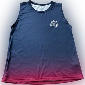 Peppermint Cycling Tank, Navy & Fuchsia